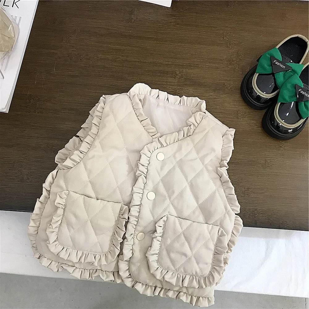 Baby Products Korea - Yelek kore çocuk giysileri kız düz
