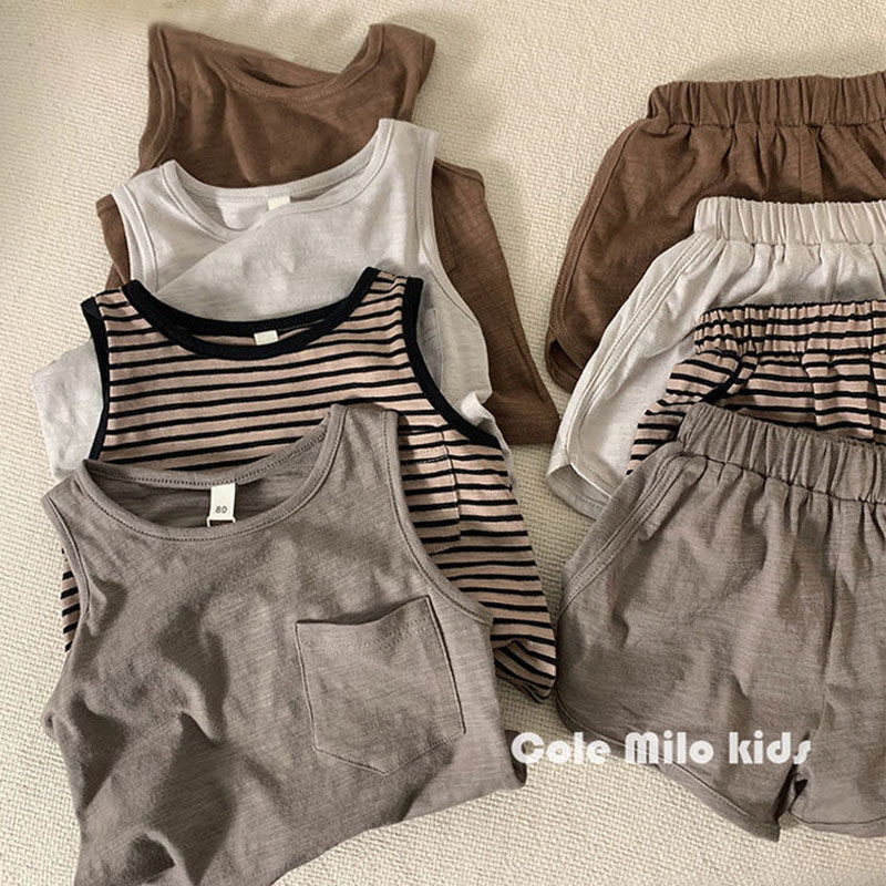 Baby Products Korea - Yaz bebek giysileri setleri 2 adet